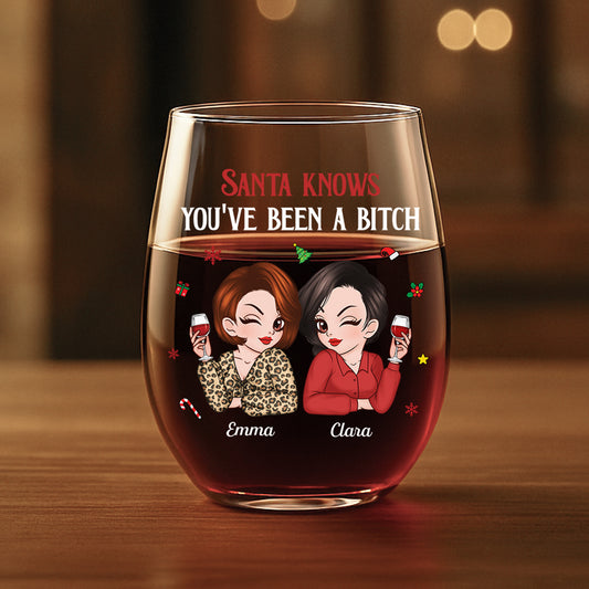 7180IUS1 personalized stemless wine glasses funny christmas gifts for friends 7180IKL5A