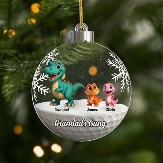 7214OUk1 dinosaur christmas ornaments acrylic custom gifts for grandma grandpa 7214O6L5B