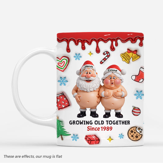 7243MUS1 3d printing effect santa claus christmas mugs personalized gifts for couples 7243M3LAG_2