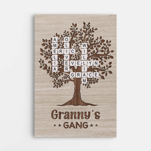 7258CUk1 crossword name wall art_ personalized canvas for grandma grandpa 7258C8L5A