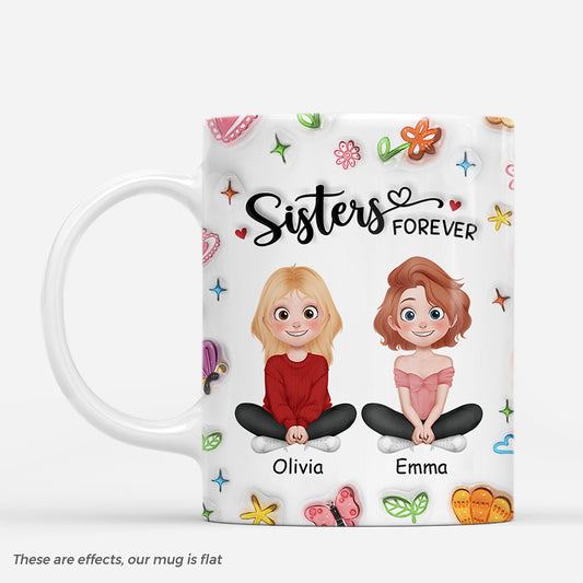 7289MUS1 3d printing effect sisters forever mug personalized gifts for sister friends 7289M3Z5F_2