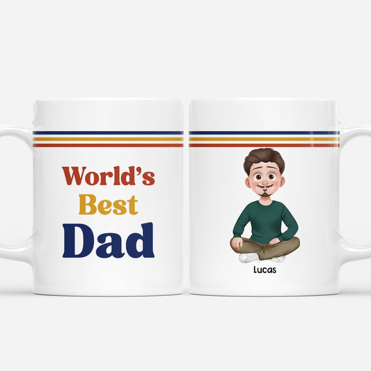 7296MUS1 worlds best dad mug personalized gifts for dad grandpa 7296M6TCB