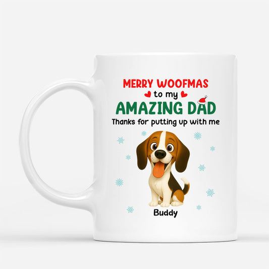 7325MUS1 dog christmas mug personalized dog dad gifts for christmas 7325MKQ5C
