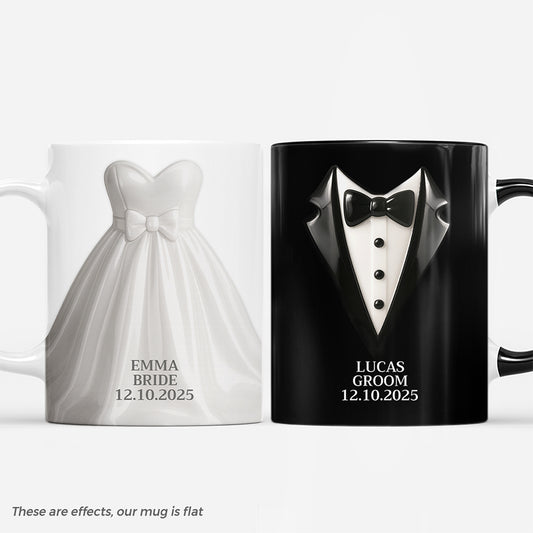 7343MUS1 3d printing effect bride and groom mugs_ personalized wedding gifts for couples 7343M_df50f577 aa2f 4408 808d e6ad1913aa41
