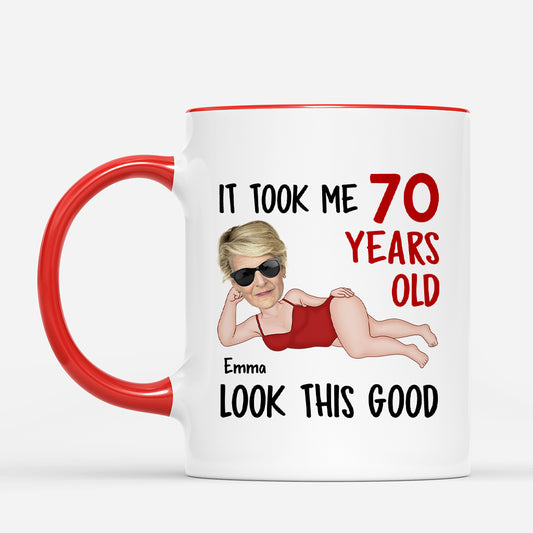 7431MUS2 it took me 80 years to look this good_ mug funny personalized gifts 7431M