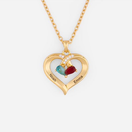 7460JUS1 heart necklace with name and birthstone_ custom gifts for couples him her 7460J0P5G