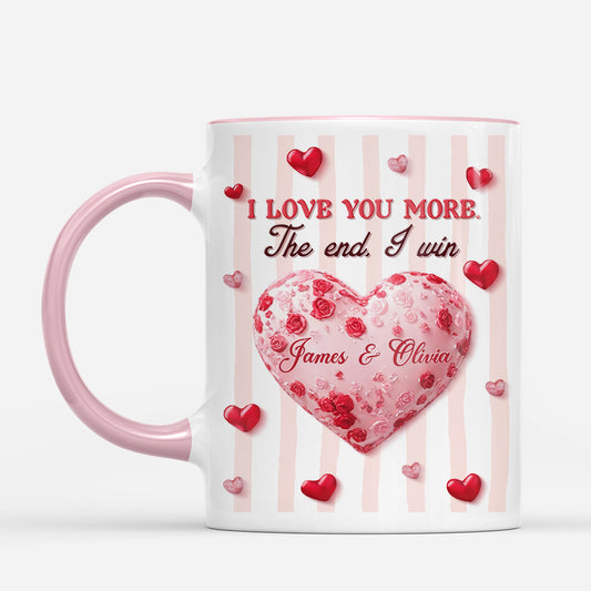 7563MUS2 3d printing effect i love you more mug custom gifts for couples 7563M