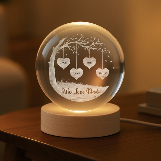 7619LUK2 crystal ball lamp with names custom gifts for mom and dad 7619L8FZA