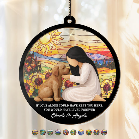 7667UUK1 personalised dog memorial suncatcher for dog lovers 7667ucpnc