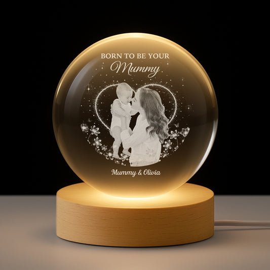 7674LUK1 personalised photo crystal ball lamp for mum to be 7674l3pza
