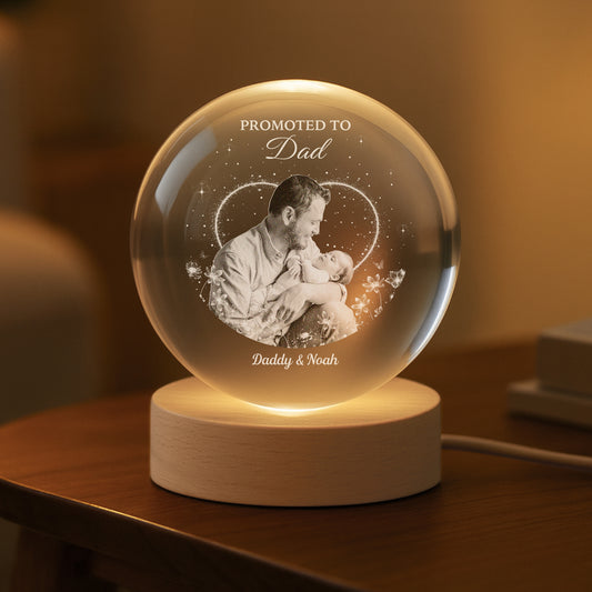 7674LUK2 personalised photo crystal ball lamp for mum to be 7674l3pza