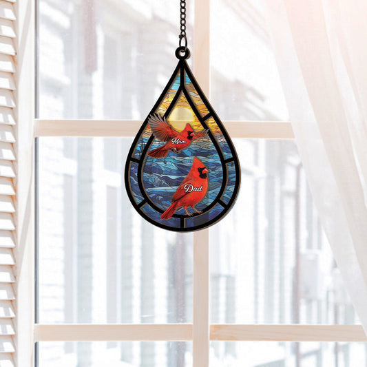 7681UUK2 personalised memorial cardinal suncatcher_ for loss of mumdad 7681utpma