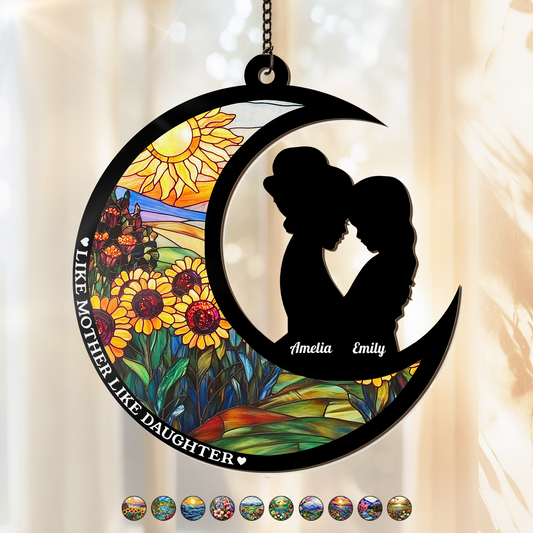 7706UUK1 personalised like mother like daughter suncatcher for mumdad 7706uclha_1