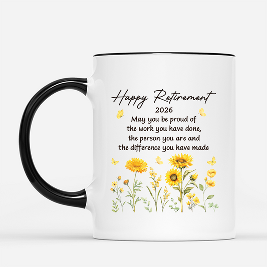 7708MUK2 personalised happy retirement mug for women 7708m8tza