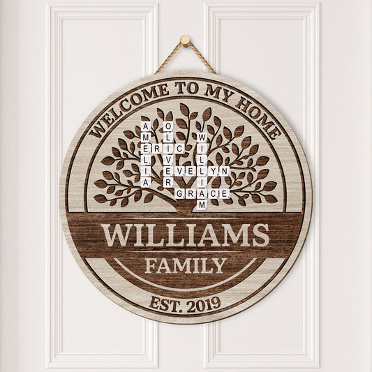 7710QUK2 personalised wooden welcome to our home crossword sign for family 7710q8pwi_c2cee961 98c7 4985 a7ee f6a9f5b12dca