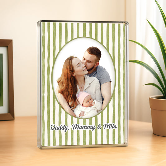 7792RUK2 personalised photo rectangle acrylic plaque for mumdad 7792r3qca
