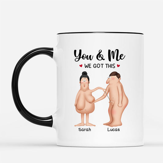 7819MUK1 personalised funny growing old together since mug for couples 7819m3vwg_1