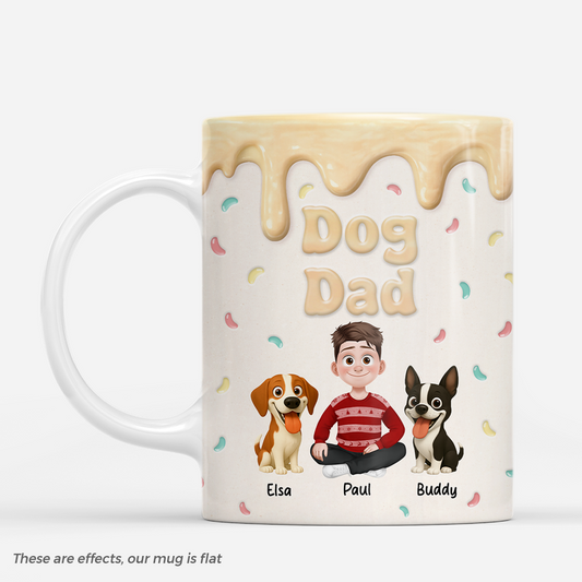 7870MUK1 3d printing effect personalised dog dad mug for dog lover men 7870m8fcc