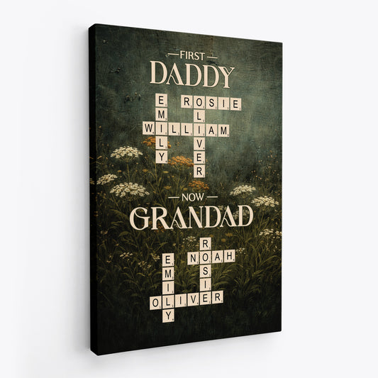 7902CUK2 personalised first mummy now granny crossword canvas for grandma 7902c8pna