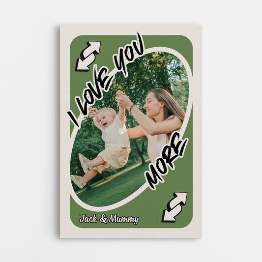 7929CUK1 personalised love you more photo canvas print for mumdad 7929csqha