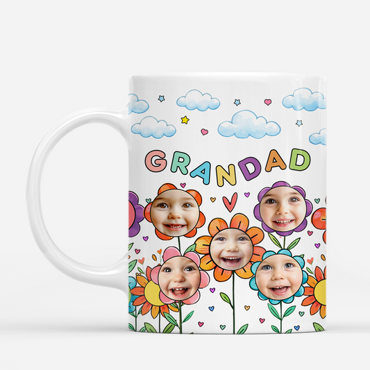 7931MUK1 personalised mug with grandkids faces_ for grandadgranny 7931mtfhb