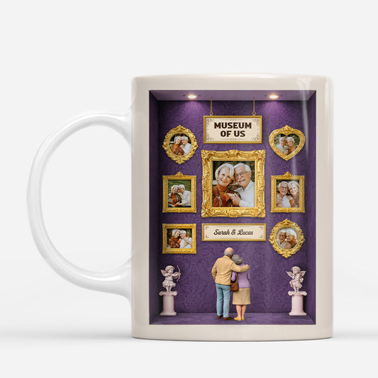 7943MUK2 3d printing effect personalised museum of us photo mug for couples 7943mspwg
