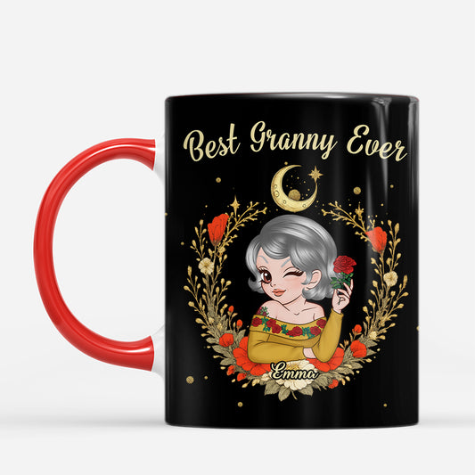 7947MUK2 personalised best mum ever mug with roses for mumgrandma 7947m3qaa