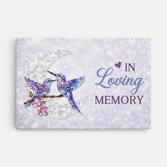 7953CUK1 personalised hummingbird in loving memory canvas_ for loss of mumdad 7953ctlta