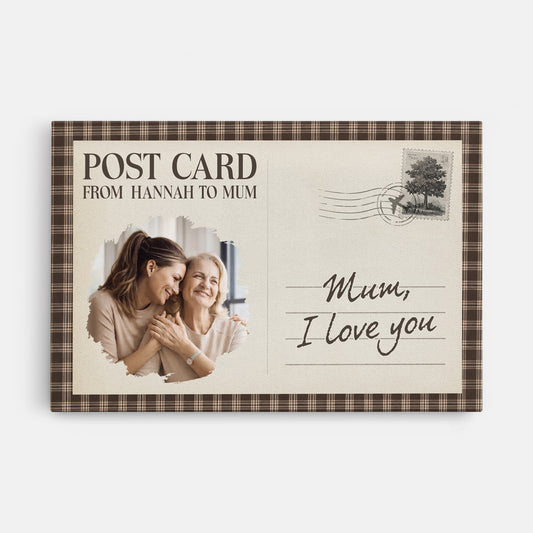 7973CUK1 personalised mumdad i love you photo canvas with photo 7973ccqza