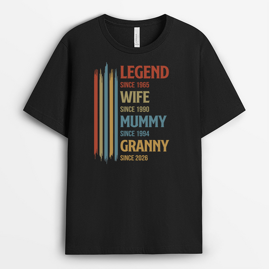 8017AUK1 personalised legend wife mummy granny shirt_ for mothers day 8017a8pha