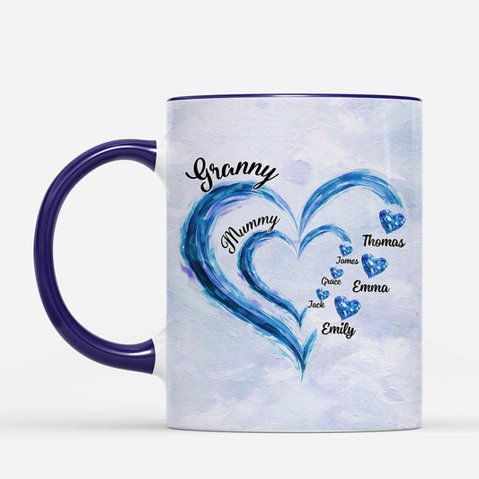 8031MUK2 personalised mummy granny watercolor coffee mug_ for grandma 8031mtqaa