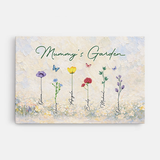 8042CUK1 personalised grannys garden painting_ canvas for mothers day_ 8042ctqta