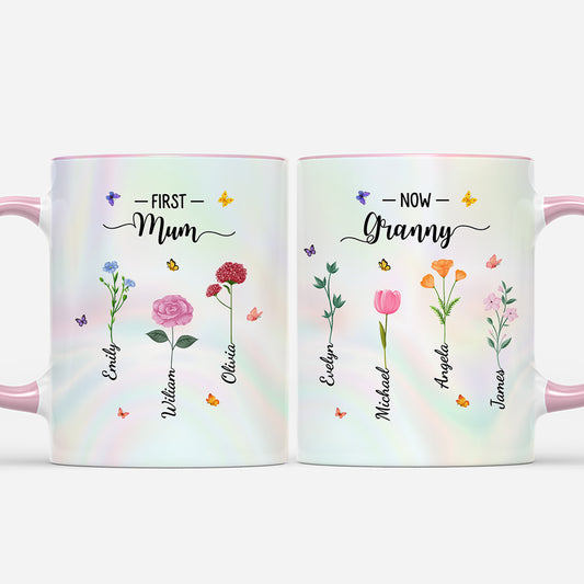 8048MUK1 personalised first mum now granny mug for grandmother 8048m8pna