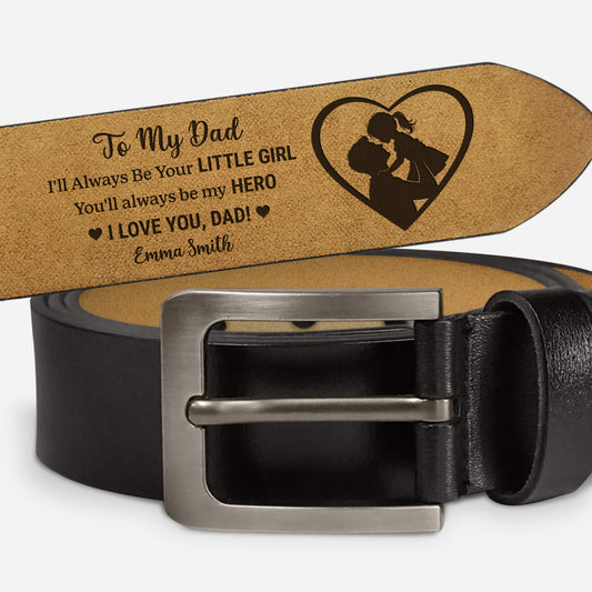 8078JUS1 personalized engraved leather belt gifts for dad from daughter 8078jsqmb