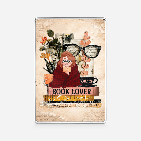 8102RUK1 personalised book lover rectangle acrylic plaque for herhim 8102r8pca