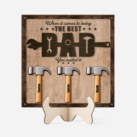 8110QUK1 3d printing effect personalised you nailed it wooden plaque for dadgrandad 8110qsybb