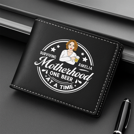 8136JUK1 personalised surviving fatherhood mens leather wallet for dadgrandad 8136jcvhb_1