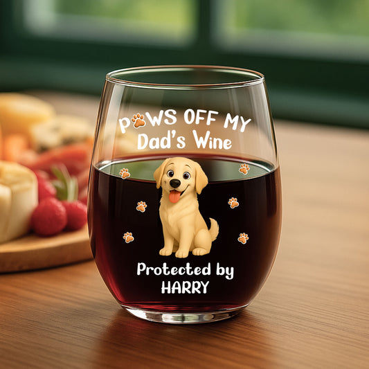 8149IUK1 personalised paws off my wine glass for dog mum 8149invwc_1