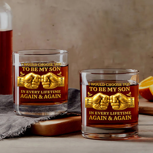 8165IUK1 3d printing effect personalised i would choose you to be my son whisky glass 8165icvmb_2