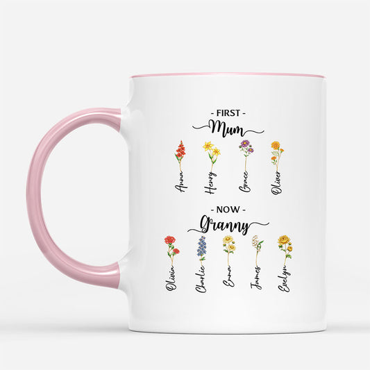 8192MUK1 personalised first mum now granny mug grandmas garden gift 8192m8v5a_2