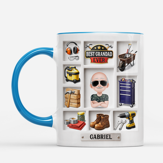 8221MUK2 3d printing effect personalised best dad ever mug for dadgrandad 8221m8fmb