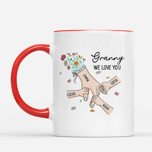 8227MUK2 personalised hand in hand coffee mug for mumgrandma 8227m6pa