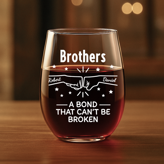8255IUS1 custom stemless wine glasses brother and sister a bond that cant be broken 8255iah5e