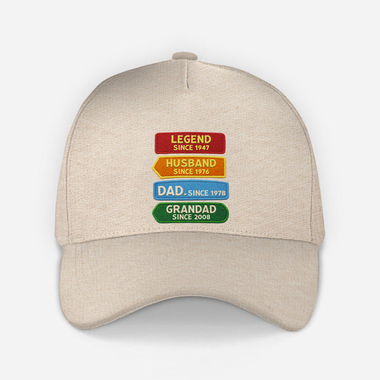 8289JUK1 3d printing effect personalised legend husband dad grandad since classic cap 8289jsvmb_2