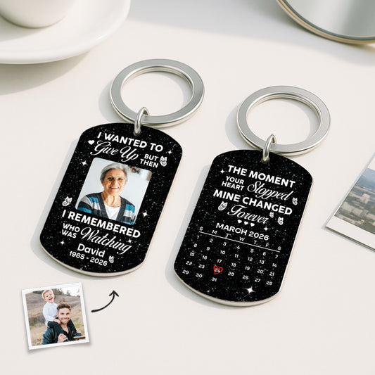 8298AUK2 personalised memorial pocket hug with photo for loss of mumdad 8298ajpba