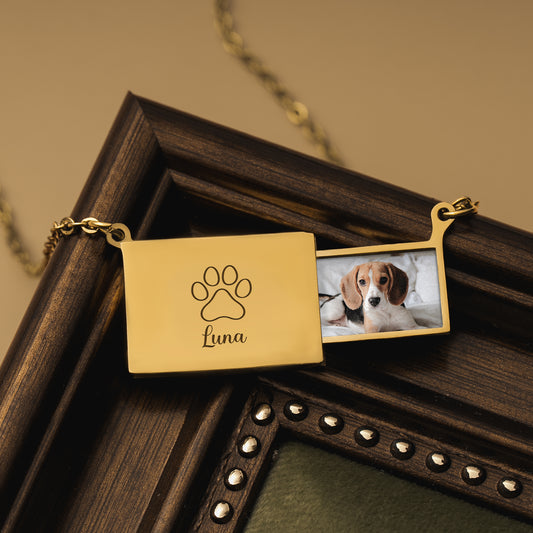 8334JUK2 personalised envelope necklace with pet picture_ for dogcat lovers 8334j8p5d