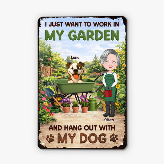 8343EUS2 personalized metal garden signs dog lover gifts for her 8343eskzc