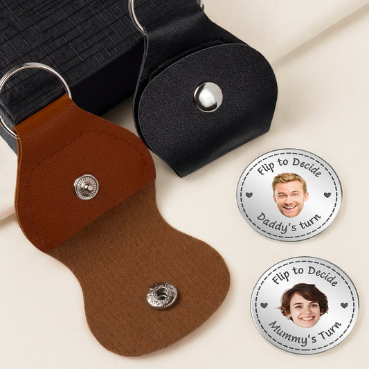 8355AUK2 personalised new parents decision coin pocket hug for mum and dad 8355ajspag
