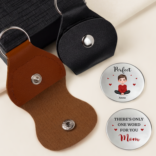 8400AUK1 personalised perfect leather pocket hug for mumdad 8400aj