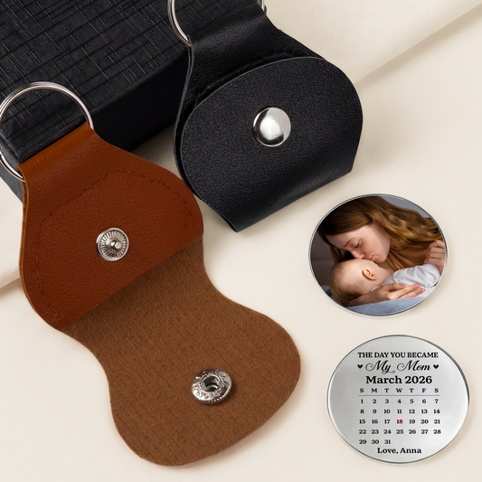 8521AUK2 personalised the day you became my dad_mom photo pocket hug 8521ajcftb